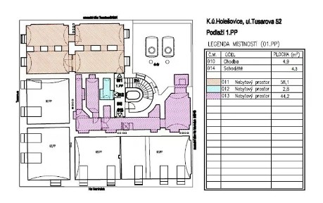Prodej obchodního prostoru 293 m² Tusarova, Praha - Holešovice