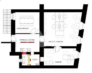Pronájem kanceláře 120 m² Krakovská, Praha - Nové Město
