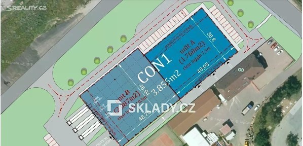Pronájem skladového prostoru 1000 m²