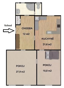 Pronájem bytu 2+1 87 m² Skrétova, Plzeň - Jižní Předměstí