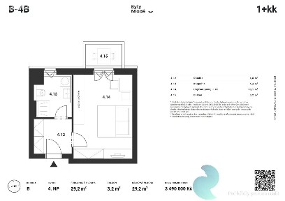 Prodej bytu 1+kk 30 m² České Budějovice - České Budějovice 5