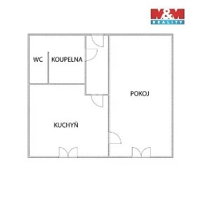 Prodej bytu 1+1 35 m² Borová, Chomutov