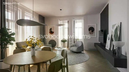 Pronájem bytu 2+kk 54 m² Londýnská, Praha - Vinohrady