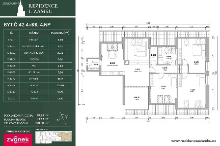 Prodej bytu atypický 85 m² Horní náměstí, Vsetín