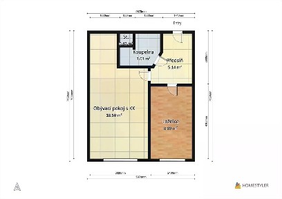 Pronájem bytu 2+kk 39 m² Kubínova, Litoměřice - Pokratice