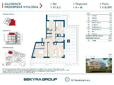 Prodej bytu 4+kk 98 m² Radlická, Praha - Jinonice