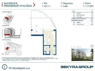 Prodej bytu 1+kk 29 m² Radlická, Praha - Jinonice