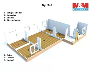 Prodej bytu 3+1 109 m² Skalice