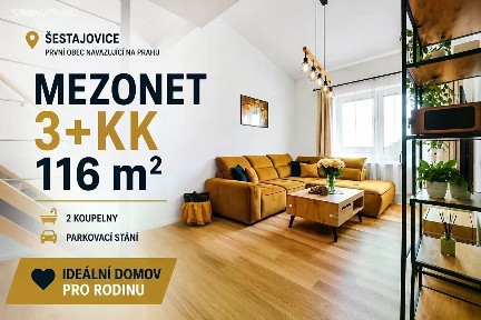 Prodej bytu 3+kk 116 m² Komenského, Šestajovice