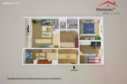 Prodej bytu 3+1 78 m² Přemyslovců, Ústí nad Labem - Krásné Březno