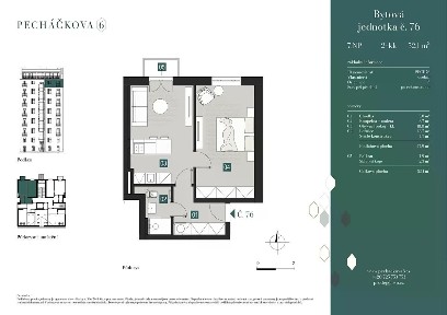 Prodej bytu 2+kk 46 m²