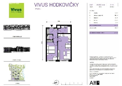 Prodej bytu 2+kk 46 m² Modřanská, Praha