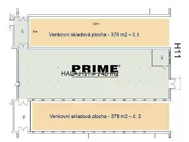 Pronájem skladového prostoru 378 m² Ve žlíbku, Praha - Horní Počernice