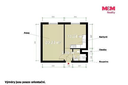 Pronájem bytu 2+kk 40 m² Kaznějovská, Plzeň - Bolevec