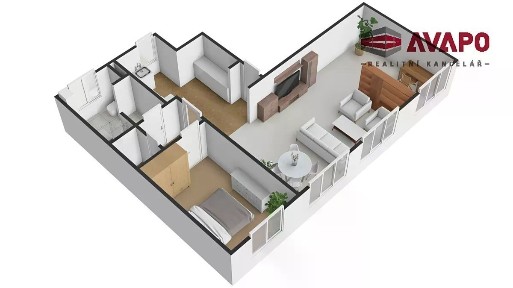 Pronájem bytu 2+kk 70 m²