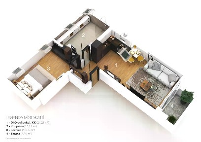Prodej bytu 2+kk 53 m² Hartigova, Praha - Žižkov