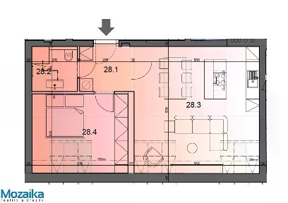Pronájem bytu 2+kk 51 m² U Rajské zahrady, Praha - Žižkov