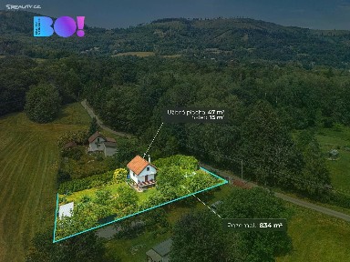 Prodej chaty 47 m², pozemek 834 m²