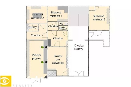 Prodej obchodního prostoru 95 m² Zárubova, Praha - Kamýk