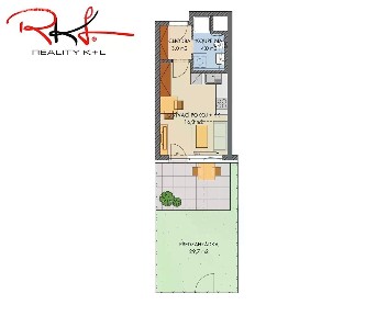 Prodej bytu 1+kk 24 m² náměstí Olgy Scheinpflugové, Praha - Hlubočepy