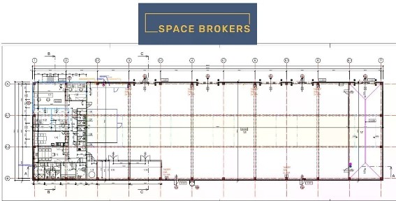 Pronájem skladového prostoru 1225 m²