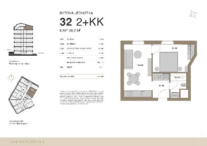 Prodej bytu 2+kk 38 m² Na spojce, Praha - Vršovice