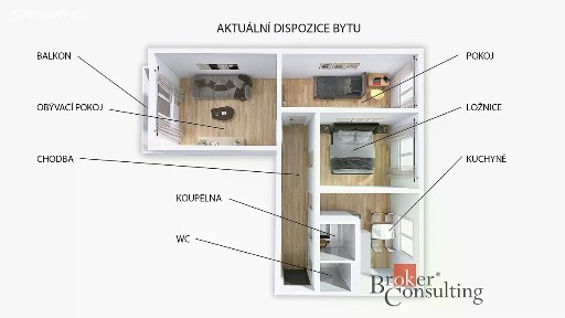 Prodej bytu 3+1 61 m² Emila Holuba, Havířov - Podlesí