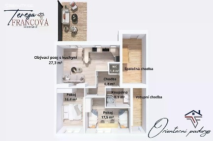 Prodej bytu 3+kk 74 m²