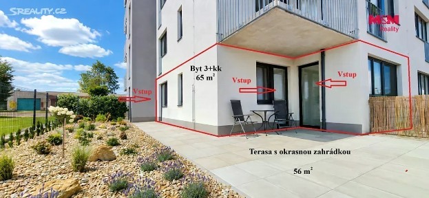 Pronájem bytu 3+kk 65 m²