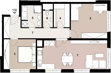 Prodej bytu 3+kk 82 m² Poděbradská, Praha - Hloubětín
