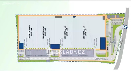 Pronájem skladového prostoru 2300 m² Praha - Hostivař