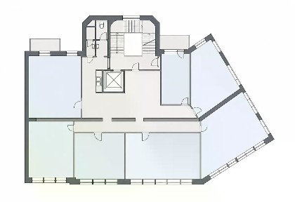 Pronájem kanceláře 234 m² Uruguayská, Praha - Vinohrady