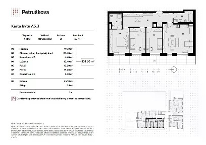 Prodej bytu 4+kk 102 m² Petruškova, Ostrava - Zábřeh