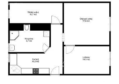 Prodej bytu 3+1 58 m² Sezemická, Pardubice - Bílé Předměstí