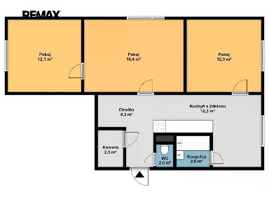 Prodej bytu 3+1 66 m² Buzulucká, Tábor
