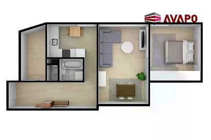 Pronájem bytu 2+1 59 m²