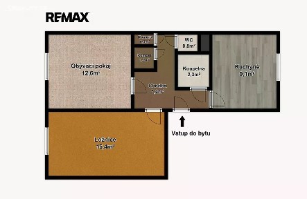 Pronájem bytu 2+1 49 m²
