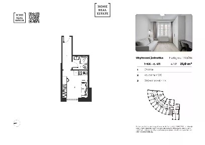 Prodej bytu 1+kk 31 m² Hartigova, Praha - Žižkov