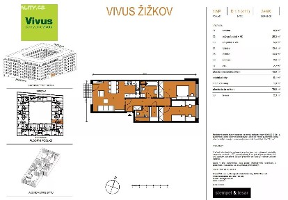 Prodej bytu 3+kk 79 m² Kaplířova, Praha - Žižkov