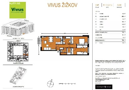 Prodej bytu 3+kk 79 m²