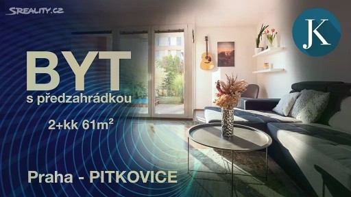 Prodej bytu 2+kk 61 m² K dálnici, Praha - Pitkovice