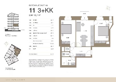 Prodej bytu 3+kk 71 m² Na spojce, Praha - Vršovice