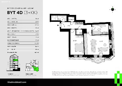 Prodej bytu 3+kk 89 m² Vinohradská, Praha - Vinohrady