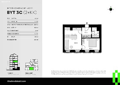 Prodej bytu 2+kk 50 m² Vinohradská, Praha - Vinohrady