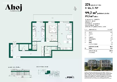 Prodej bytu 3+kk 97 m² Československého exilu, Praha - Modřany