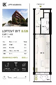 Pronájem bytu 1+kk 34 m² Kolbenova, Praha - Vysočany