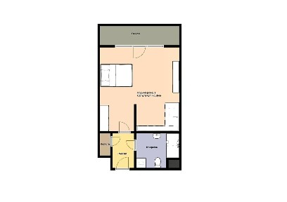 Pronájem bytu 1+kk 40 m² Randova, Praha - Smíchov