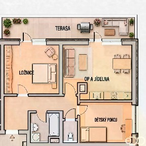 Prodej bytu 3+kk 61 m² Ječná, Hostivice