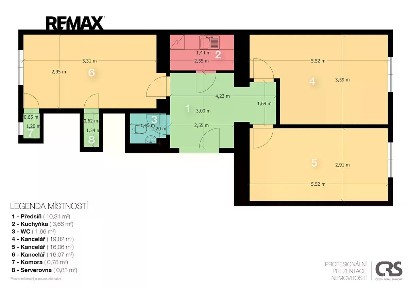 Pronájem kanceláře 69 m² Chodská, Praha - Vinohrady