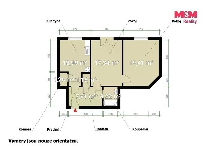 Pronájem bytu 2+1 66 m² Goethova, Plzeň - Jižní Předměstí